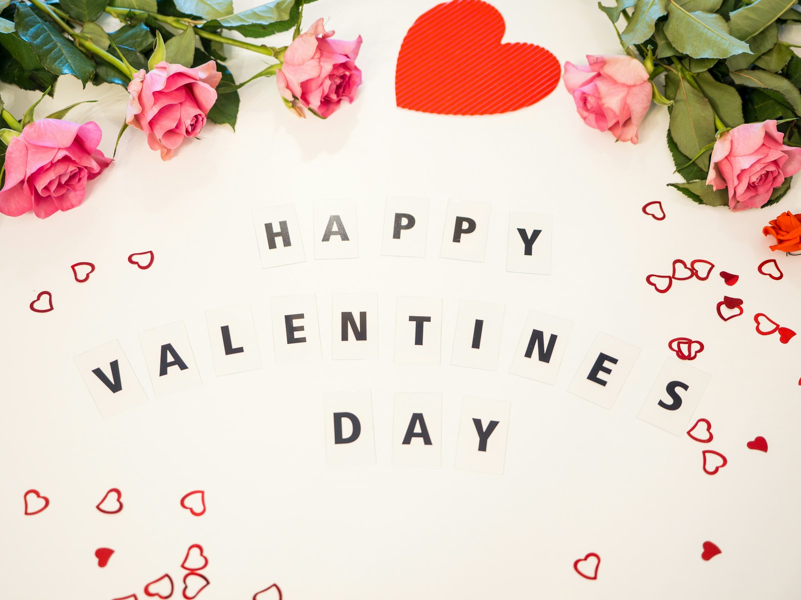 a valentine's day card surrounded by roses and hearts