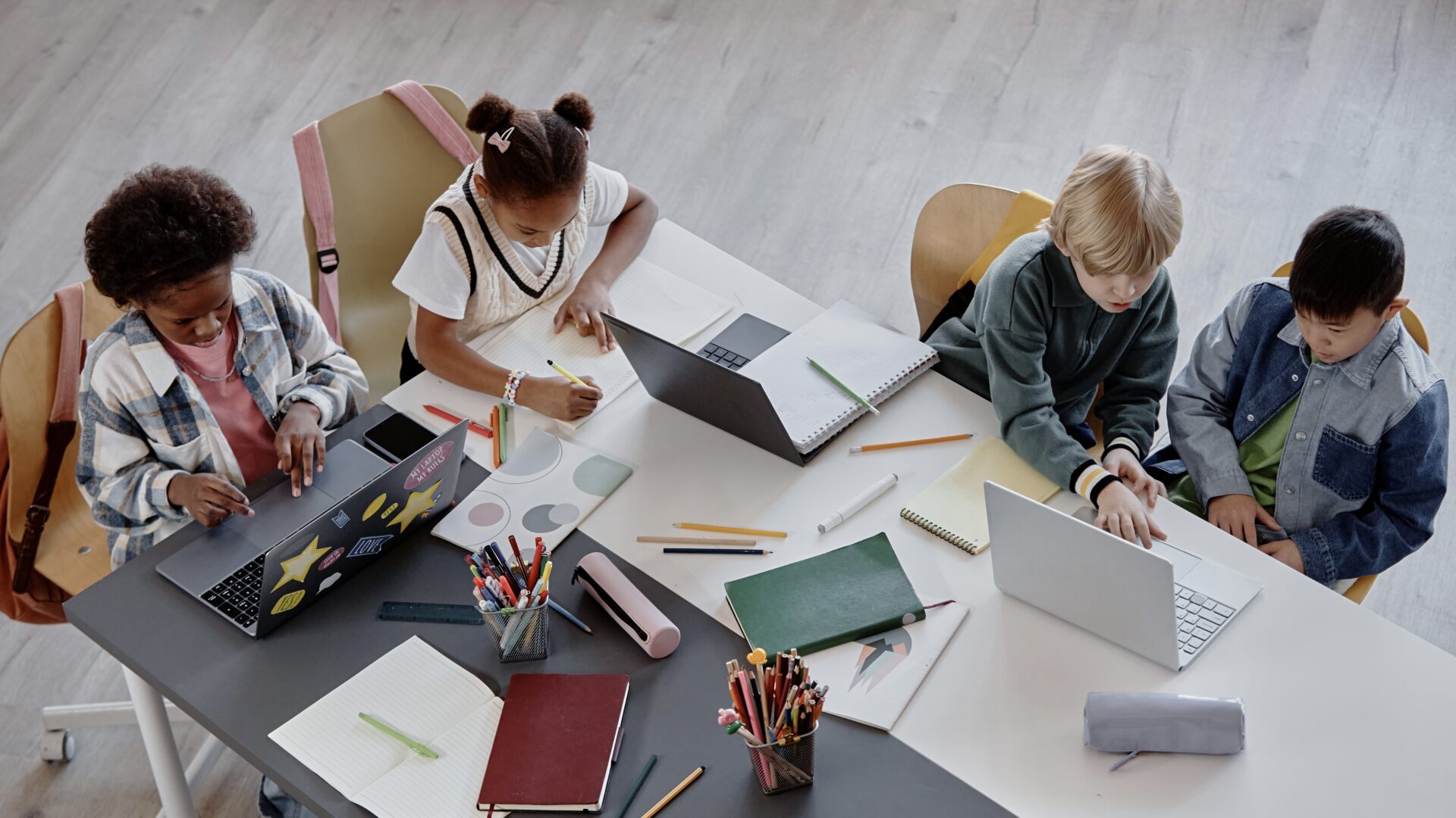 School, classroom, technology, child